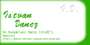 istvan dancz business card